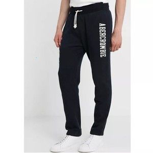 A & F Abercrombie & Fitch Men’s Sweatpants Classic Fit Logo Jogger Navy Sz XS